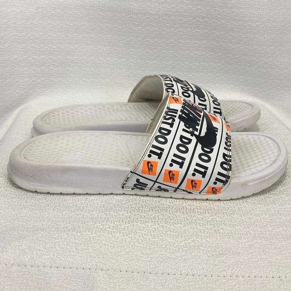 Nike Benassi JDI Just Do It Graphic Print Slide Sandals men sz 7 women sz 8.5-9 - Picture 2 of 6